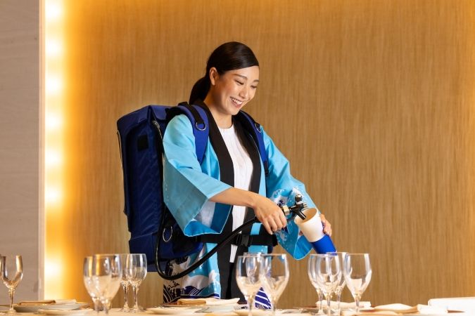 Family Fun Night with HAWKS ビールサーブ