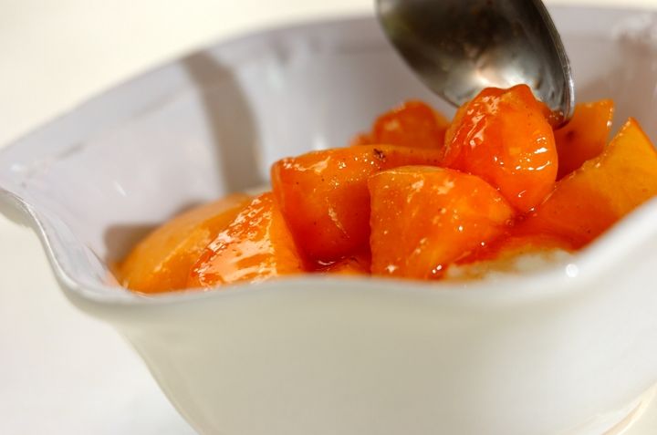 柿とヨーグルトのデザートの作り方2