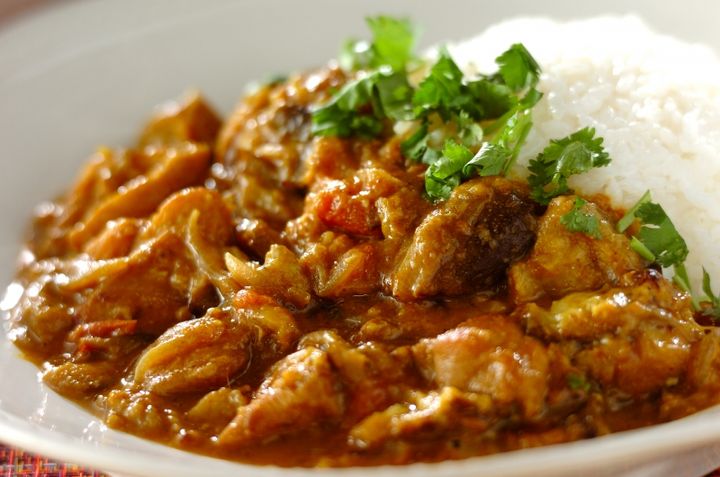 鶏とナスのみそカレー