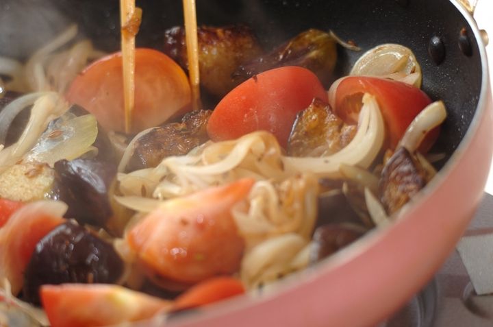 鶏とナスのみそカレーの作り方3