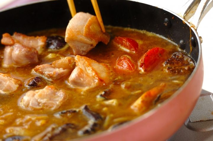 鶏とナスのみそカレーの作り方4