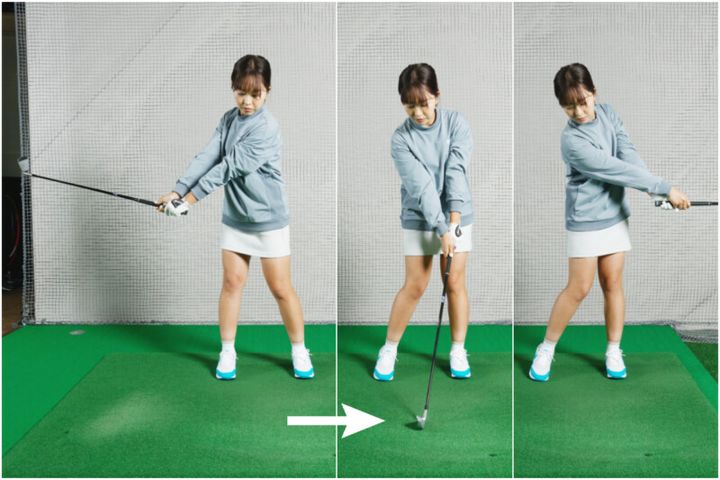 フックをすぐに直すドリルを紹介！RILL 右腕1本での連続素振りが効果アリ！