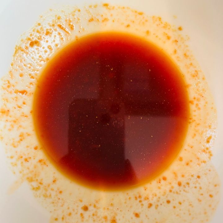 3.●の調味料をあわせます