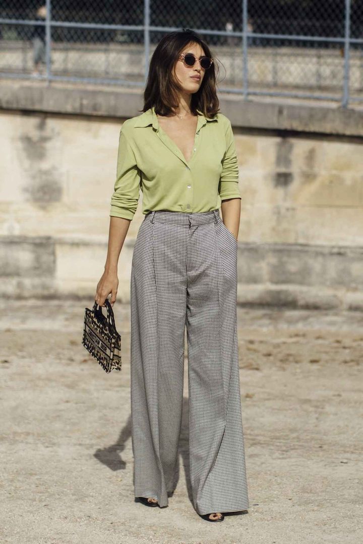 画像: さりげなく柄 × 柄にして上級ムードをアピール