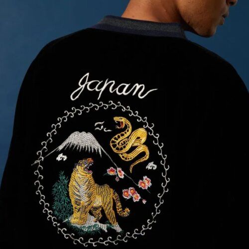 「スカジャンの最高傑作はBLUE BLUE JAPANで見つかる」人気の虎×富士デザインを刺しゅうで表現