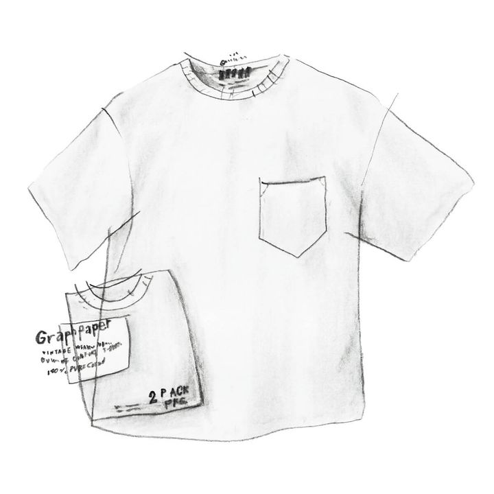 グラフペーパーのパックTシャツ