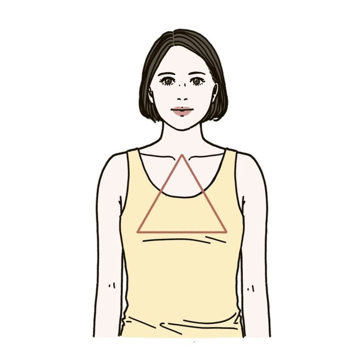 美胸の定義は、「お椀型と呼ばれる、自然で丸みのあるシルエット」「鎖骨の中心からトップバストを結ぶと正三角形になる位置」「肩と肘の中間にバストトップ」の３つ。