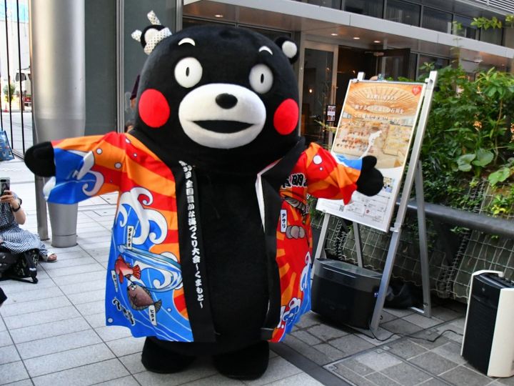 熊本もしっかりPR！＝8月8日、東京都中央区