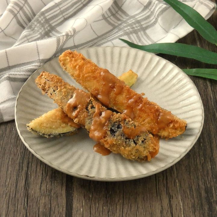 サックサクで大満足！「ナスのフライ」