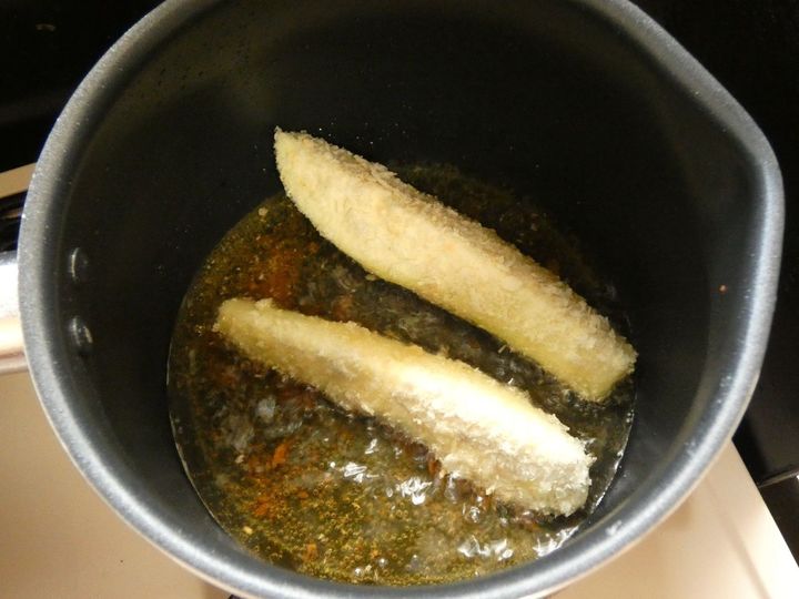 サックサクで大満足！「ナスのフライ」