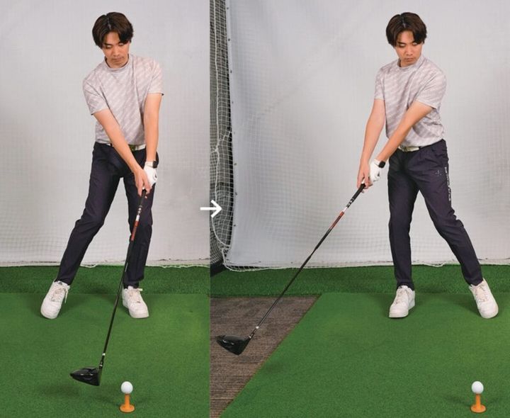 ヘッドの芯でボールをとらえるには？フェースの向きが一番重要