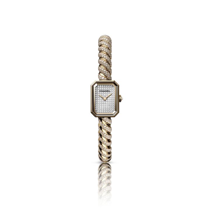 「プルミエール ガロン ダイヤモンド」 YG×ダイヤモンド、19.7 x 15.2 x 7.5mm、クォーツ ¥9,306,000（10月1日発売）