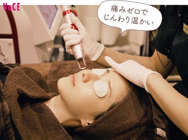 「レーザーカスタム」で韓国発のMIINレーザーを使用。別名美人レーザーとも呼ばれ、トーニングモードではくすみや薄いシミをケア