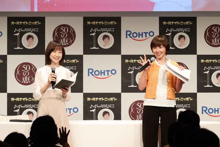 増山さやかアナウンサー、渡辺満里奈