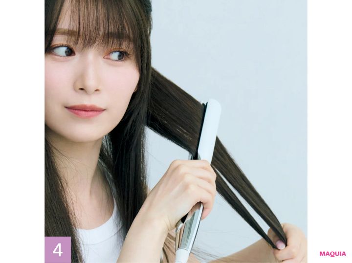 櫻坂46 守屋麗奈 ヘアセット ストレートアイロン