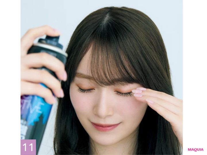 櫻坂46 守屋麗奈 前髪 セット スプレー