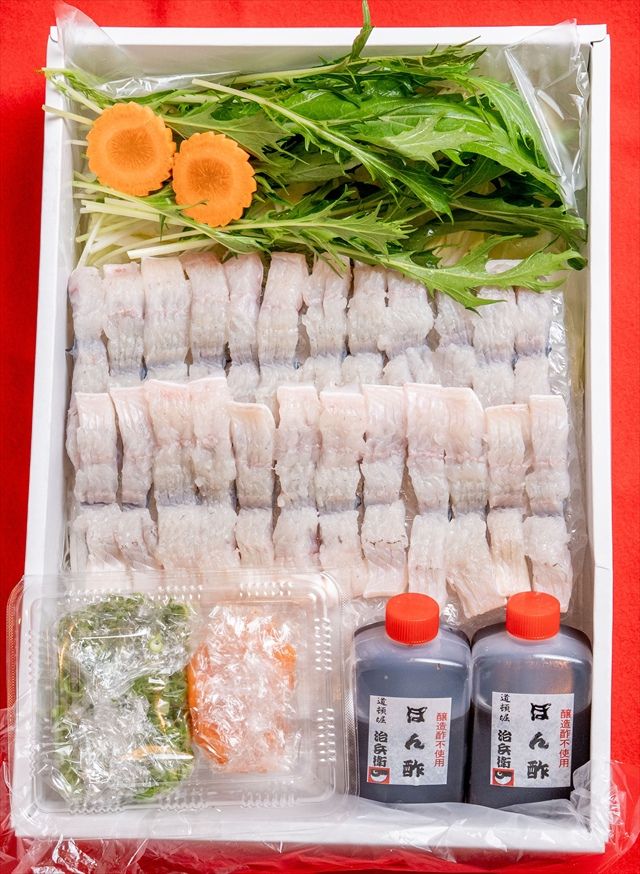 「道頓堀 治兵衛」の鰻のしゃぶしゃぶセット２