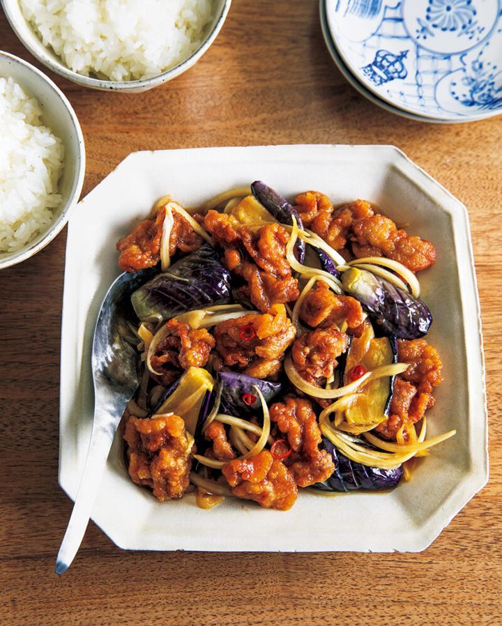 豚こまとなすの冷やし南蛮