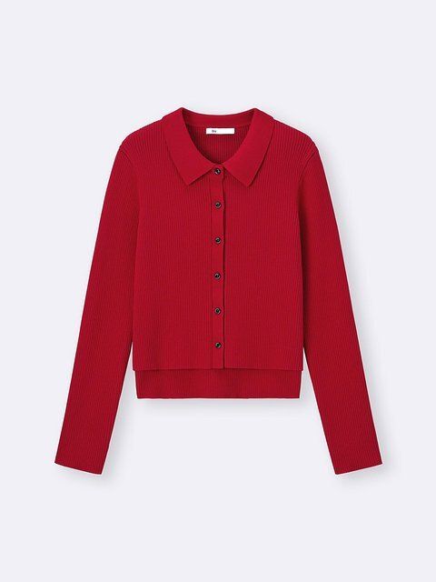 GUの2ピースリブニットポロシャツ