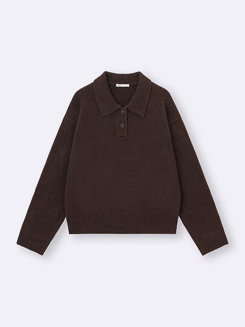 GUのパフニットポロシャツ