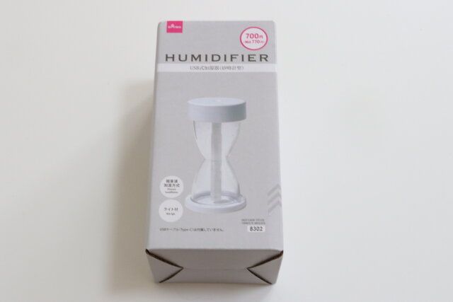 USB式加湿器（砂時計型） パッケージ