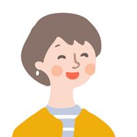 吹き出しの人物イメージ