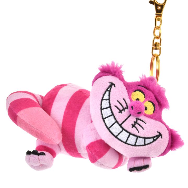 チェシャ猫 ぬいぐるみキーホルダー・キーチェーン 蓄光 ピンク CHESHIRE CAT