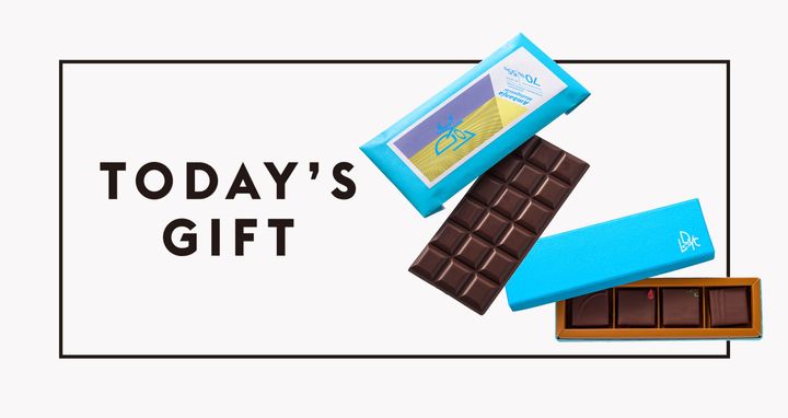 LODYC CHOCOLATE ビーン・トゥ・バー タブレット「エクアドル・サモラ・チンチぺ」、フルーツボンボンショコラ4個入り