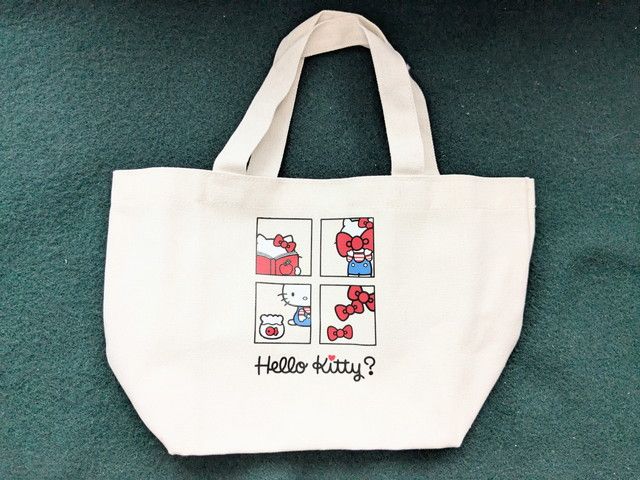 生成りキャンバストートの表面デザイン