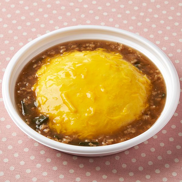 月見天津飯（背脂入り炒飯）