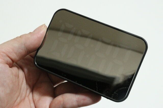 ダイソーのデジタル時計 ミラータイプの消灯時の表示