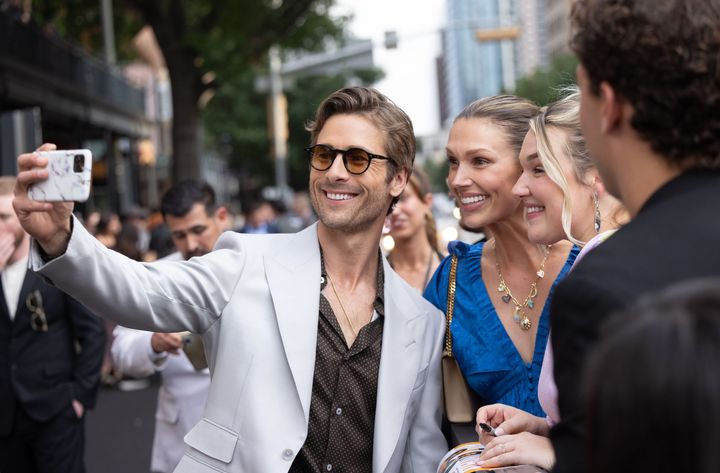AUSTIN, TEXAS - MAY 15_ Glen Powell attends Netflix's Austin premiere of 