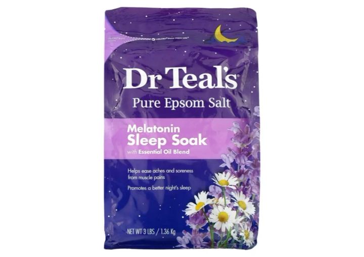 iHerb アイハーブ 八木アリサ Dr. Teal's ピュアエプソムソルト エッセンシャルオイルブレンド配合メラトニンスリープソーク