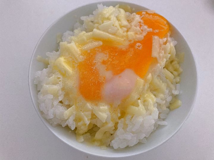 電子レンジで30秒加熱した様子