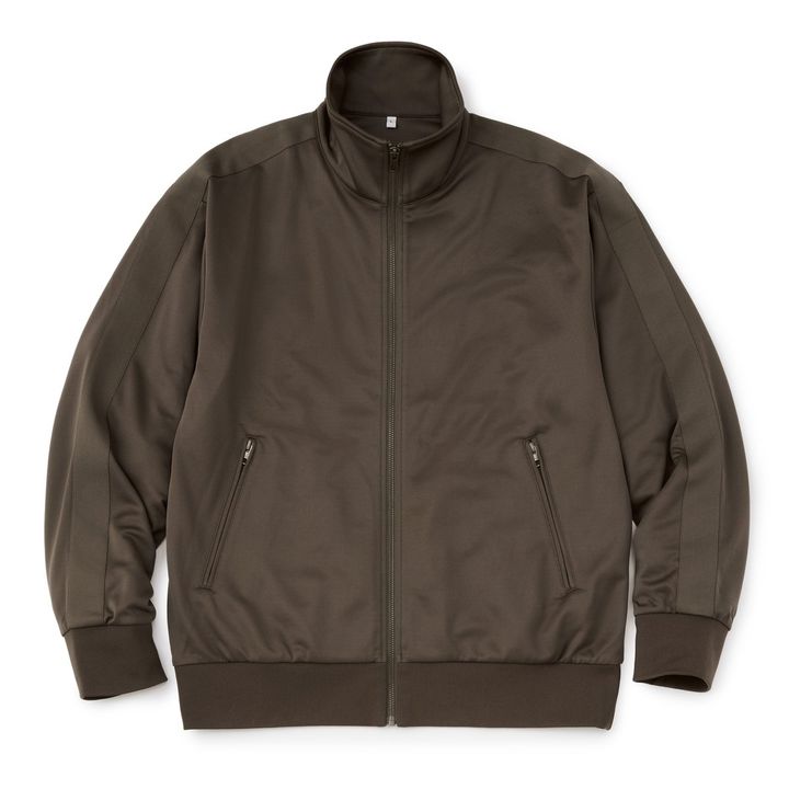 ムジラボ ユニフォーム素材で作ったトラックジャケット ブラウン