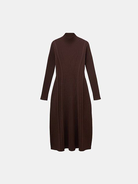 PLSTのホールガーメント（R）リブニットワンピース
