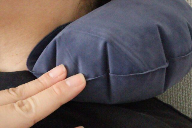 らくらくエアー枕（くるんとフィット） 使用例