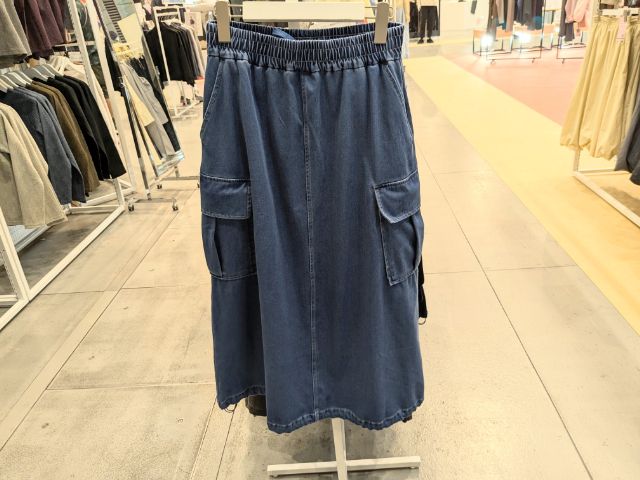 デニムカーゴコクーンスカート