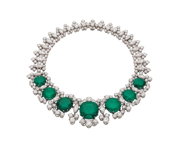 《ネックレス》プラチナ、エメラルド、ダイヤモンド 1961年 ブルガリ・ヘリテージ・コレクション