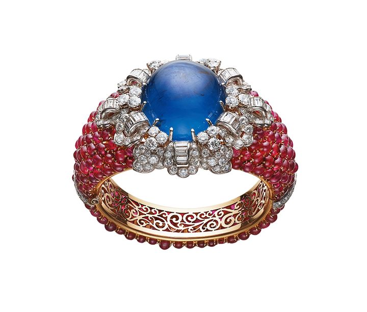 《バングル》ゴールド、プラチナ、ルビー、サファイア、ダイヤモンド 1954-55年 ブルガリ・ヘリテージ・コレクション