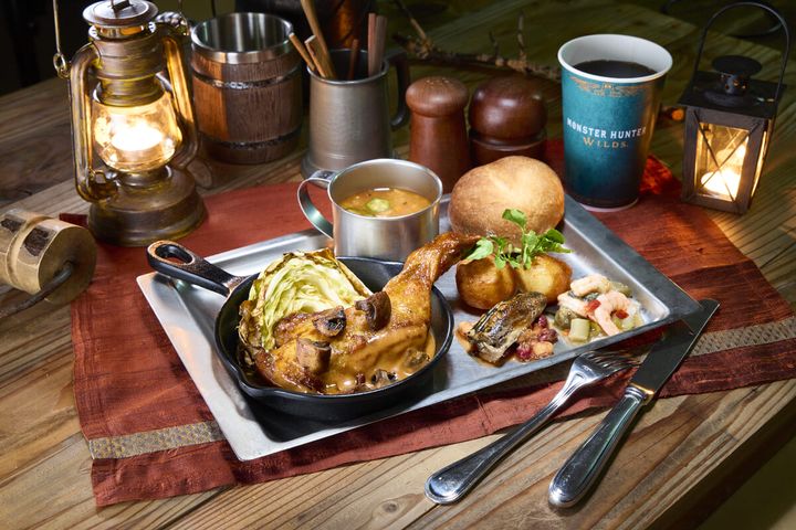 焚き火料理 チキン、ゴチソウダケ、モンスターチリ