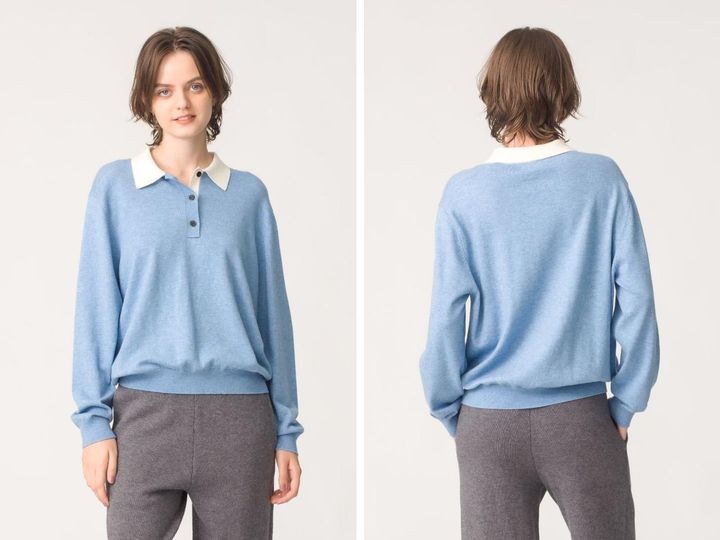 画像: 「MILEY POLO SWETER」￥36,300※2025年9月20日発売予定 出典：RHC ロンハーマン