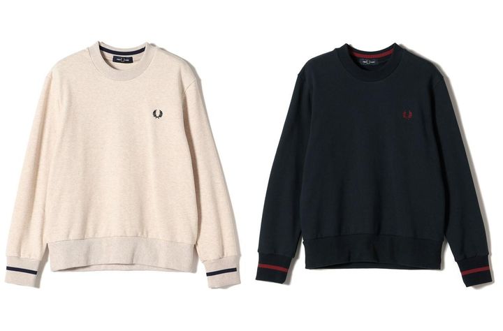 画像: 「SINGLE TIPPED SWEAT」￥18,700【フレッドペリー ✕ シップス】 出典：シップス