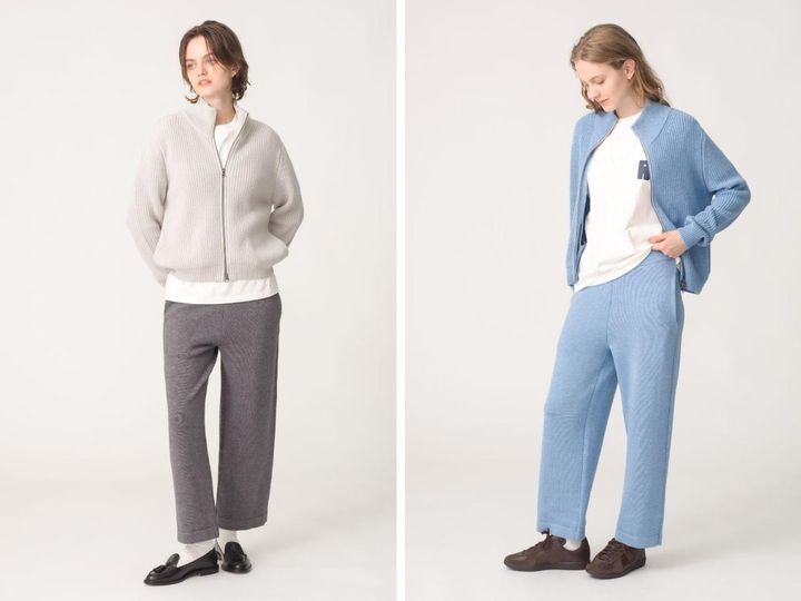 画像: 「OAKLEE SWEATER」各￥39,600、「NOA PANTS」各￥42,900※ともに2025年9月20日発売予定 出典：RHC ロンハーマン