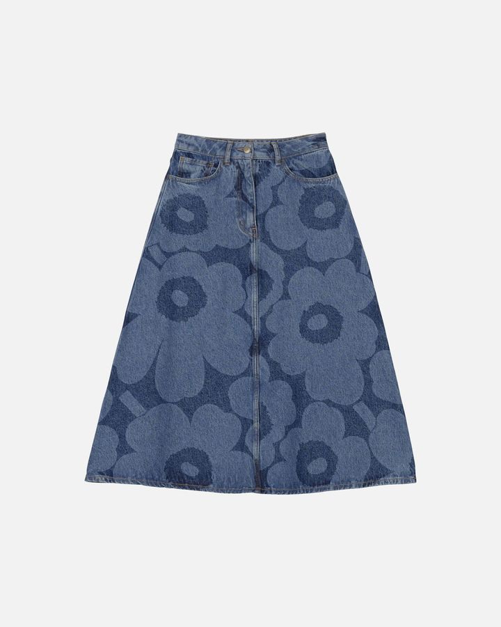 画像: Maridenim Suoritus Unikko スカート ¥50,600／マリメッコ（ルック ブティック事業部） 出典：www.marimekko.jp