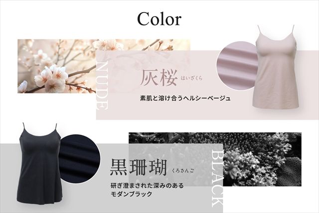 『もちフィット ブラトップ』カラー展開