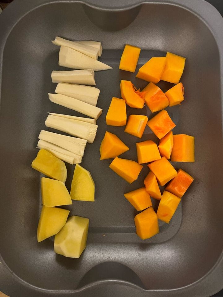 イギリスの野菜をロースト調理で