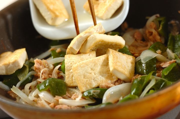 豆腐とツナの卵とじの作り方3