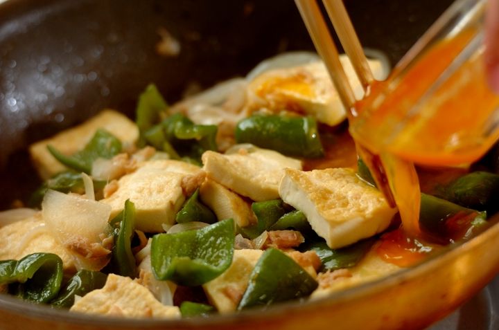 豆腐とツナの卵とじの作り方4