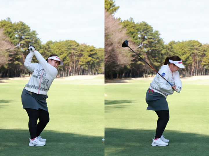 240ヤード飛ばす女子プロのスイングを解説！一瞬で出力を上げる方法とは？